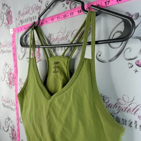 MEC mountain equipment co bra sports bra Olive Green Strappy Sports Bra - Picture 4 of 9